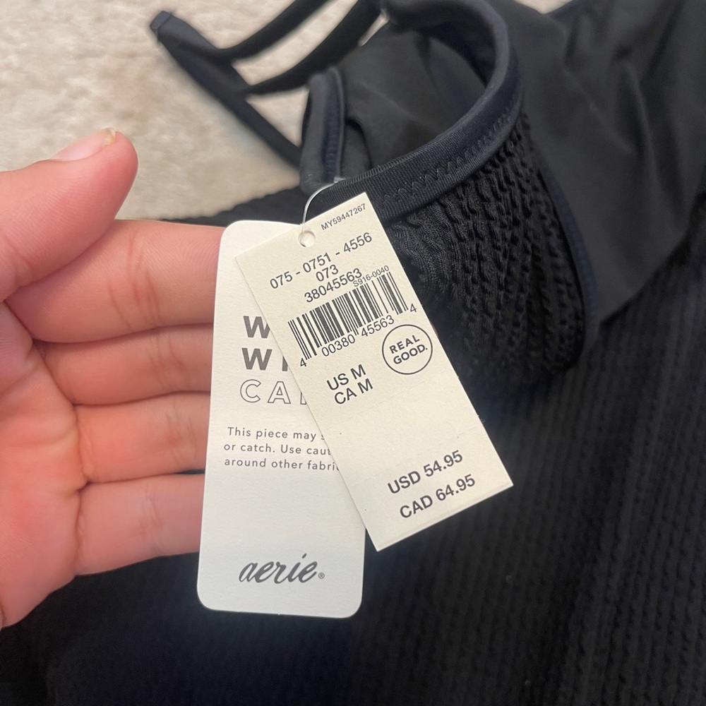 Aerie black one piece swimsuit - Picture 3 of 3